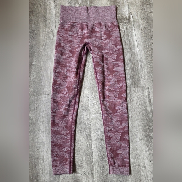 Gymshark Pants - Gymshark Purple Camouflage Leggings